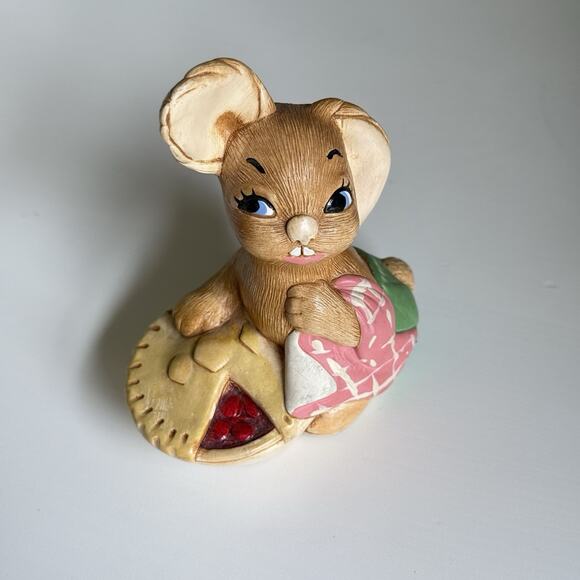 PENDELFIN HAND PAINTED STONECRAFT - PIEFACE - MADE IN ENGLAND 4" - Picture 7 of 8